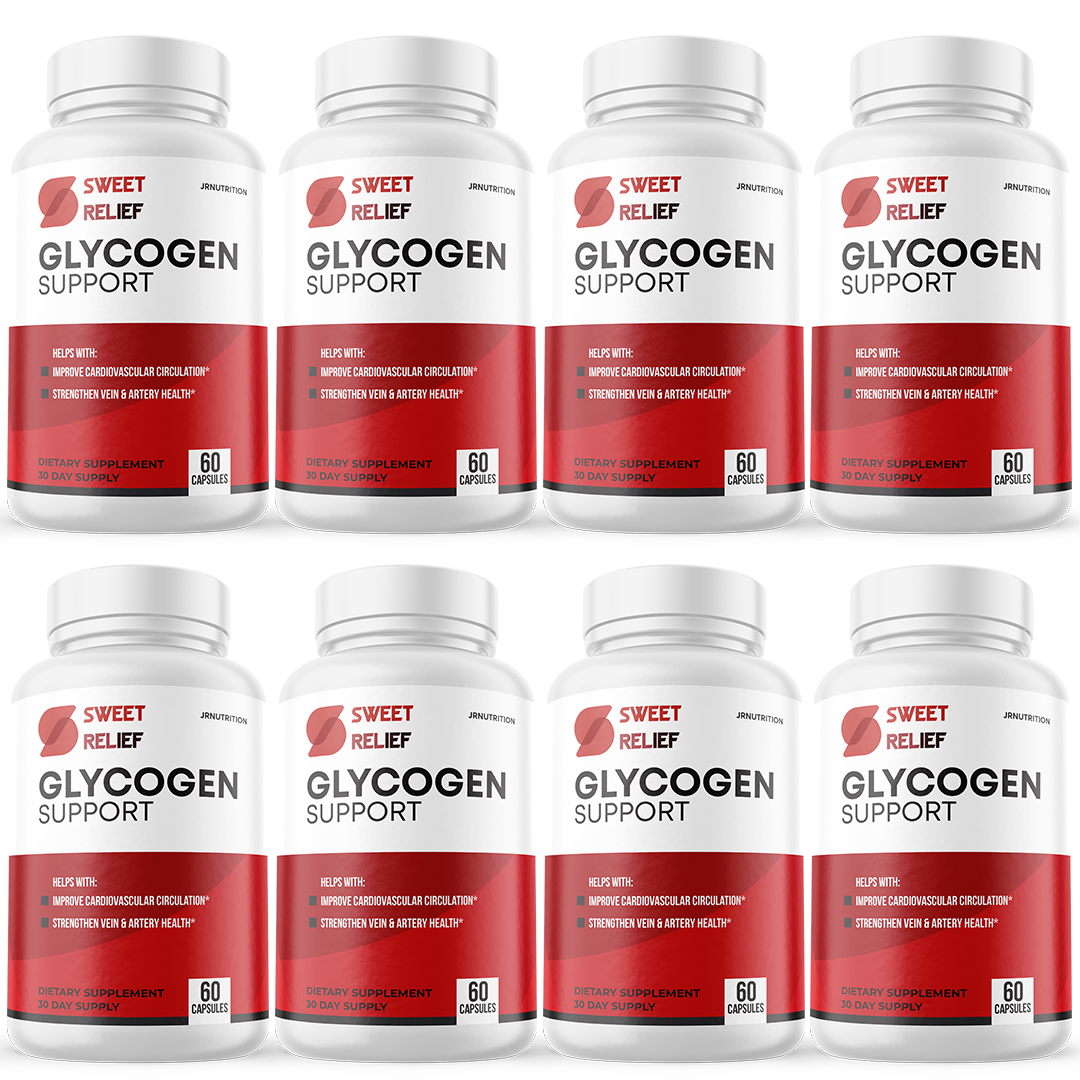 Sweet Relief Glycogen - Dietary Supplement 60 Capsules (8 Pack)